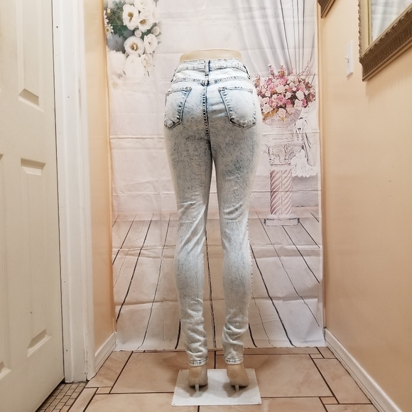 Juniors High Rise stretch skinny legs jeans Size 13 - Picture 4 of 7